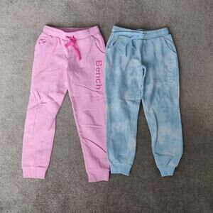 Bench Girl's Sweatpants Set of Two Tie Dye Blue Pink Size Youth Large